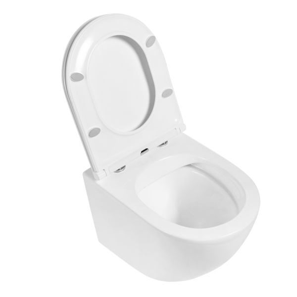Унитаз подвесной безободковый BelBagno SFERA-R BB046CHR/BB870SC