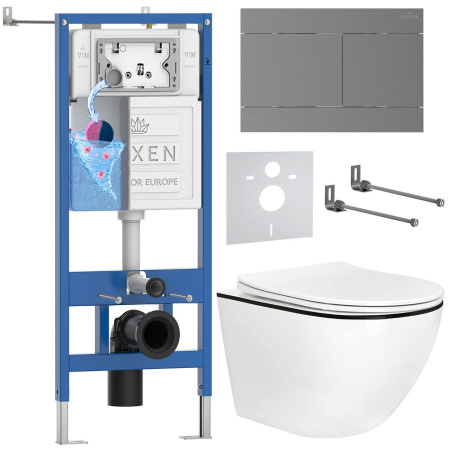 Комплект 6 в 1 RoxenBath StounFix Dual Fresh 868617 (состоит из: 710200, Velar 420300GM, 530110-01B)
