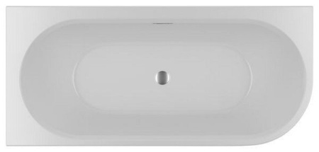 Акриловая ванна Riho Desire Corner Rechts Velvet Sparkle System Riho Fall BD05C20S1WI1170 184x84 R белый/черный матовый, с LED подсветкой