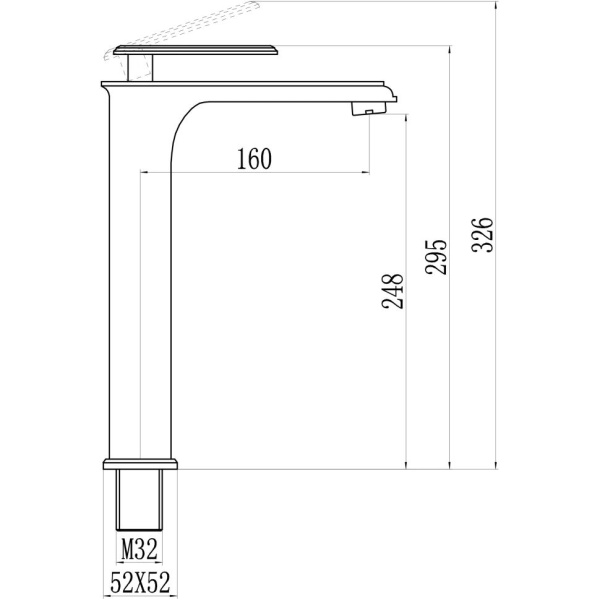 Смеситель для раковины Savol S-600101TG, хром