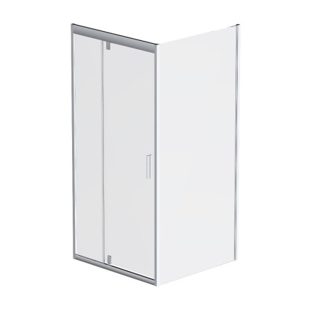 W90G-404-090MT Душевое ограждение AM.PM Gem Sqare Pivot 90x90 стекло прозрачное, профиль матовый хром