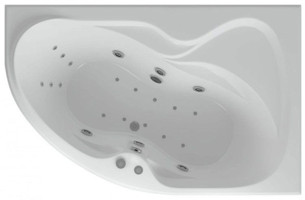 Акриловая ванна Aquatek Вега 170x105 VEG170-0000083 правая, с фронтальным экраном