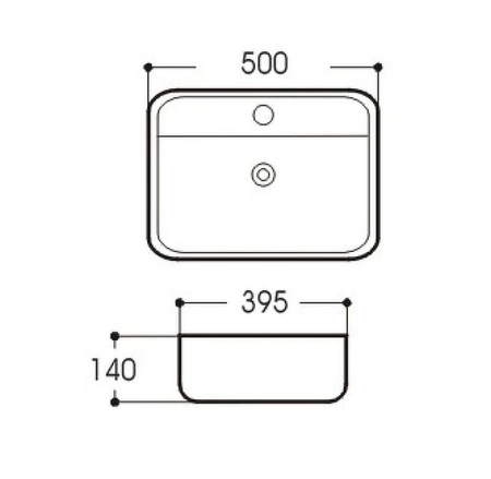 Раковина для установки на столешницу Aquatek ВЕГА AQ5506-00