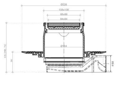 Точечный трап Pestan Confluo Standard 10х10 Plate 8 2in1 13702566