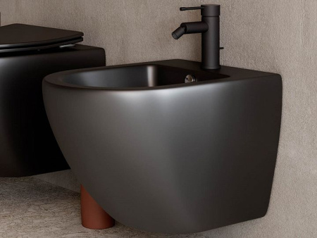 Подвесной унитаз Ceramicanova Metropol Rimless, глубокий смыв, с крепежом для полностью скрытого монтажа,  ультратонким сидением и крышкой с функцией плавного закрытия CN4002MB