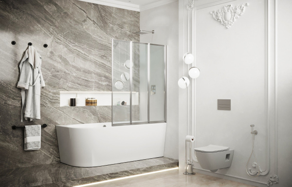 Шторка для ванны Ambassador Bath Screens 16041114 1200x1400