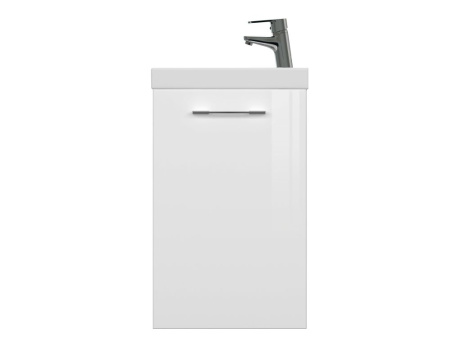 Тумба с умывальником подвесная Cersanit LARA 40 с COMO 40 белый, SP-SZ-LARA-CO40/Wh + S-UM-COM40/1-w