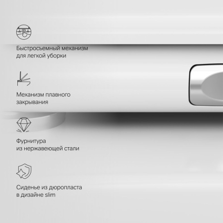C50A1700SC Inspire V2.0 Подвесной унитаз AM.PM FlashClean с сиденьем микролифт