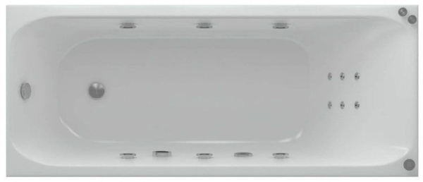 Акриловая ванна Aquatek Альфа 150x70 ALF150-0000025 слив слева, вклеенный каркас