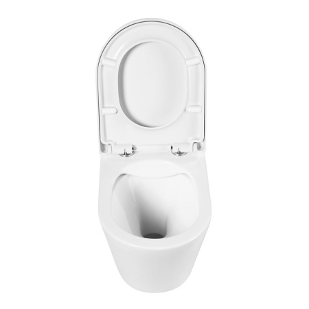 Унитаз подвесной безободковый BelBagno FLAY-R BB053CHR/BB865SC
