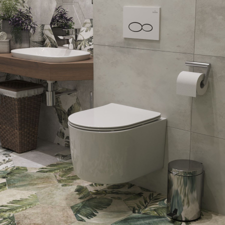 Подвесной унитаз RoxenBath Simple Compact 530120-01 Rimless Soft Close