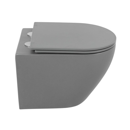 Унитаз подвесной безободковый BelBagno COLORATO BB062CHR-GR/BB062SC-GR