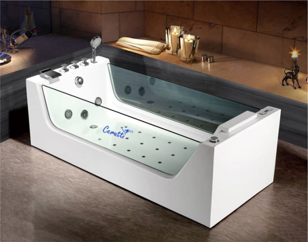 Акриловая ванна с гидромассажем Cerutti SPA C-453 180x80