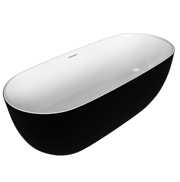 Ванна отдельностоящая Grossman GR-2502M Black Classic (160x80x58)