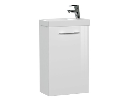 Тумба с умывальником подвесная Cersanit LARA 40 с COMO 40 белый, SP-SZ-LARA-CO40/Wh + S-UM-COM40/1-w
