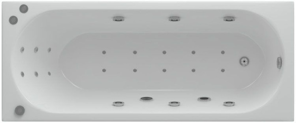 Акриловая ванна Aquatek Оберон 180x80 OBR180-0000009 слив справа