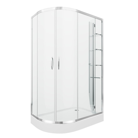 Душевое ограждение Grossman GR-9120L Classic 120*80*185 с поддоном, двери раздвижные