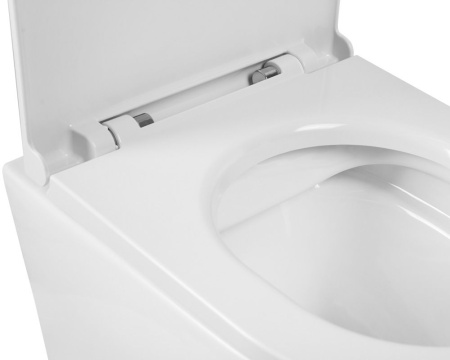 Унитаз подвесной безободковый BelBagno SFERA-R BB046CHR/BB902SC