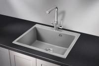 Мойка для кухни Granula 6001 алюминиум, 60х52 см, квадратная