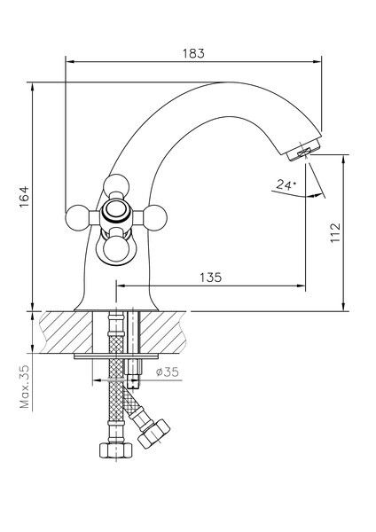 Смеситель для раковины Haiba HB1019