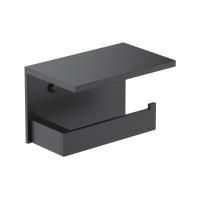 Держатель для туалетной бумаги с полочкой TIMO Petruma 15243/03, черный