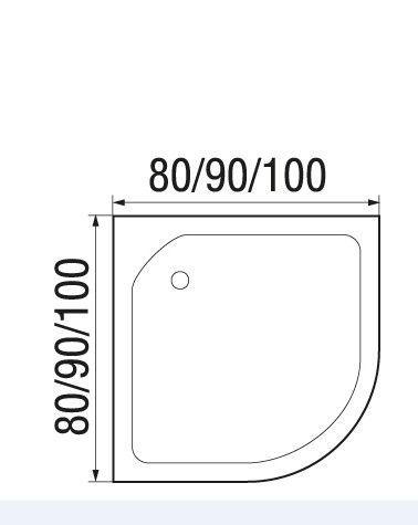 Душевая кабина River NARA LIGHT 80/15 МТ, 80x80x210