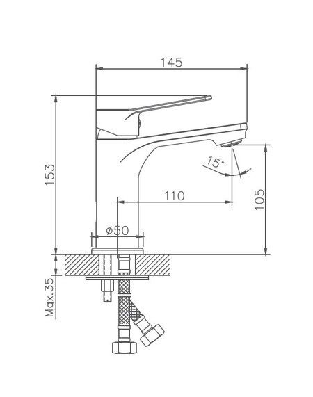Смеситель для раковины Haiba HB10559
