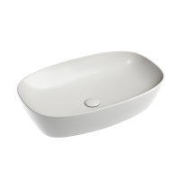 Умывальник Ceramicanova чаша накладная овальная (цвет Серый Матовый) Element 600x380x138мм