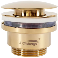 Донный клапан для раковины Hansberge H107 Золото