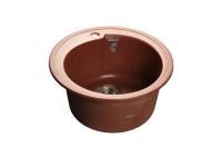 Кухонная мойка GranFest RONDO R-450 красный марс