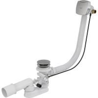 Сифон для гидромассажных ванн Alcaplast с напуском через перелив, металл, A566-273133-57