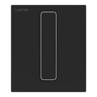 Laufen AU101 Клавиша смыва для писсуара с картриджем, цвет: черный матовый 9.0910.1.716.000.1