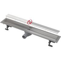 Водоотводящий желоб Alcaplast Fit&Go с двухсторонней решеткой DOUBLE APZ13-DOUBLE9-550