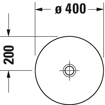 Раковина накладная Duravit D-Neo 2371400070 40 см