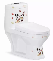 Унитаз напольный, моноблок (детский, сиденье микролифт) SantiLine SL-5015