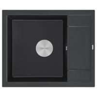 Мойка FLUGEN 50-600, IT-GRANIT, PM216050-BL, черный гранит, 600х500 мм, Paulmark