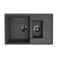 Кухонная мойка Ulgran Quartz Prima 780 1,5K-09, мокрый асфальт