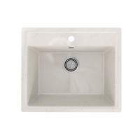 Кухонная мойка Practik PR-M-565-001 (без сифона), белый камень