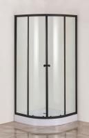 Orange DO01100tb душевой уголок с поддоном, черный