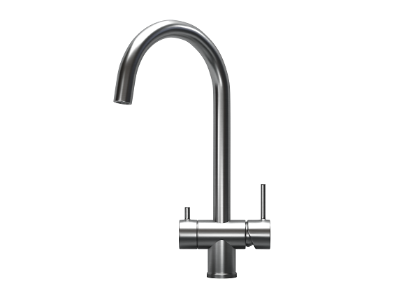Смеситель для кухни Granula Kitchen Space 7104 золото сатин, подключение к фильтру