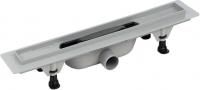 Пластиковый сливной канал PlastBrno Design 3 SZE3650 с сеткой из нержавеющей стали 3, для плитки, L=655 мм, сухой клапан