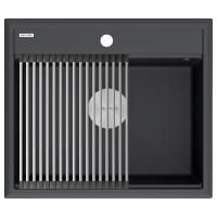 Мойка STEPIA 60, IT-GRANIT, PM115951-AN, антрацит, 590х510, Paulmark