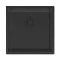 Мойка LASSAN 44 UNI, нерж. сталь, LA44-MBN, матовый черный NANO-PVD, 440х440мм, Paulmark