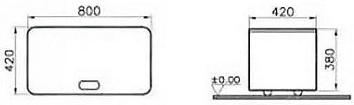 Тумба подкатная VitrA Nest Trendy 80 56181 дерево