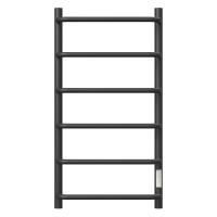 Полотенцесушитель электрический Point PN08848B П6 400x800 диммер справа, черный