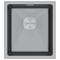 Мойка LUMI 41UNI, IT-GRANIT, LU41-GRM, серый металлик, 410х460, Paulmark