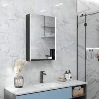 Зеркальный шкаф для ванной 60х80см черный Reflexion Box Black с регулируемой LED подсветкой RF2421BL