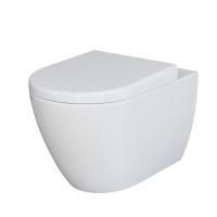 Унитаз Ambassador Queen 113T20001R (570х360х400) белый, подвесной безободковый с толстой крышкой