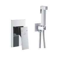 Гигиенический душ со смесителем Rose R1005, хром