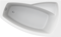 Акриловая ванна STWORKI Монтре R 160x95 см, угловая, правая, пристенная, белая, асимметричная, с каркасом, с сиденьем